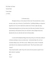 Lord of the Flies Essay - 9752042.pdf