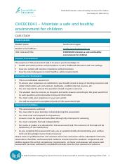 CHCECE041 - Case Study (ECEC).docx