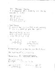 Homework Remainder Theory Problems