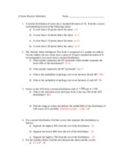 Z-score worksheet solutions