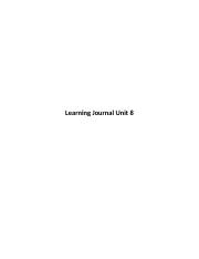 Learning Journal Unit 8.docx