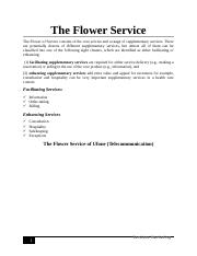 The Flower Service Docx