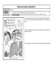WWII  - Analyze World War II Political Cartoons Directions:  View the following two political cartoons and analyze them by answering the  | Course Hero
