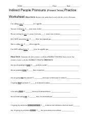 Indirect Object Pronouns in Present Tense Worksheet.pdf