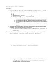 BUSINESS STATISTICS STUDY GUIDE FOR FINAL