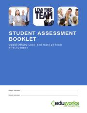 BSBWOR502 Student Assessment Booklet pdf.pdf