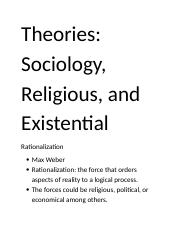 rationalization sociology