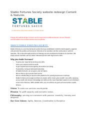 Stable Fortunes Society website redesign Content & features (1).docx
