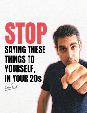Things you shouldn't say to yourself in your 20s.pdf