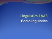 Sociolinguistics reg