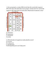Molecular and Genomic Biology - Chapter 17 Quiz _ 10 Multiple Choice _ Amino Acid Sequence, Transcri