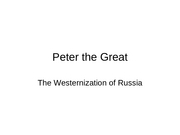 Peter the Greatshort