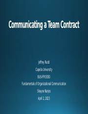 Communicating a Team Contract.pptx
