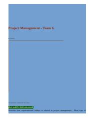 Project Management - Team 6: Chapter 2 pg73 Question#4.html