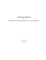 [솔루션] MATLAB을 이용한 디지털 신호처리 2판 (저자 Vinay K. Ingle 2nd ed - Digital Signal Processing using MATLAB)-1-
