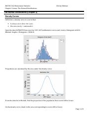 Notes Ch 3 The Normal Distributions
