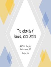 The sister city of Sanford, North Carolina.pptx