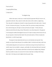 Bibical Kings Compare and Contrast History Essay.docx