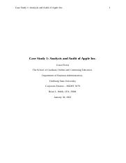 Case Study 1 - Analysis and Audit of Apple Inc - Cesar Flores.docx
