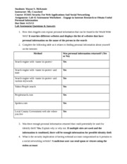 Lab 2 Assessment Worksheet