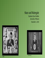 Nixon and Watergate - Week 6