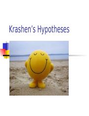 Krashen's Hypotheses.ppt