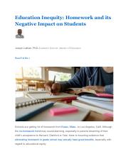 Education Inequity_ Homework and its Negative Impact on Students.pdf
