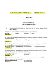 week 18 GEC 4 ETHICS - Assessment # 3.docx