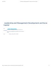 Leadership and Management Development and Social Capital.pdf