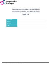 BSBCRT412 - Observation Checklist 2.2 -Student Name V1-2 (3).docx