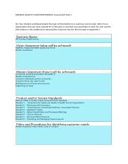 MANAGE QUALITY CUSTOMER SERVICE- Assessment Task 1 Q4.docx
