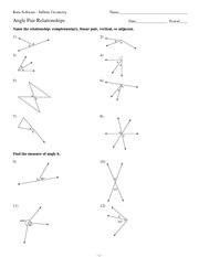 MATH 10 Classifying Angles Worksheet Solutions  Classify each angle as acute obtuse right or 
