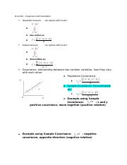Econ 222 - Covariance and Correlation.docx