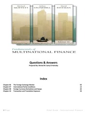 Int Finance - Questions & Answers - Final