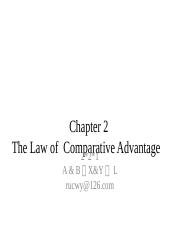 chapter2comparative advantage-