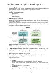 Group Influence and Opinion Leadership-Ch.12.pdf