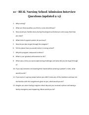 10 REAL Nursing School Admission Interview Questions.pdf