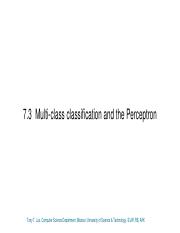 7.3 Multi-class classification and the Perceptron.pdf