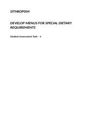 SITHKOP004 DEVELOP MENUS FOR SPECIAL DIETARY REQUIREMENTS - student assessment task 4 cyclic menu.do