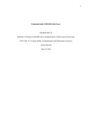 Communication Self-Reflection Essay.docx