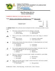 Final Assessment_Plant Physiology (BS111)_MIKEE BUSTAMANTE BS BIO 3A.docx