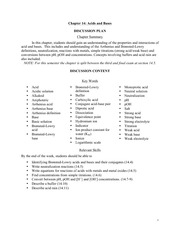Acids and Bases Homework