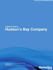 Hudson's Bay Company SWOT Analysis2015