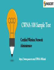 2021 Certified Wireless Network Administrator CWNA-108 Dumps.pdf