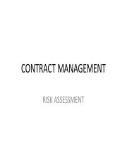 Lesson 13 - Risk in Contract Management.pdf