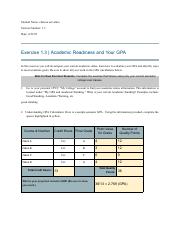 css- Exercise 1.3 Academic Readiness and Your GPA.pdf