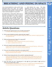 Science Reading Article 17 - Breathing and Peeing in Space - Answer Key.pdf
