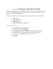 12.15.4 - Configure the Boot Order.docx
