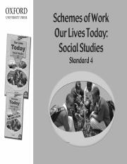 social studies schemes class 4