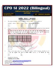 COMPLETE MATHS QUESTIONS OF CPO SI 2022  SHIFTWISE.pdf